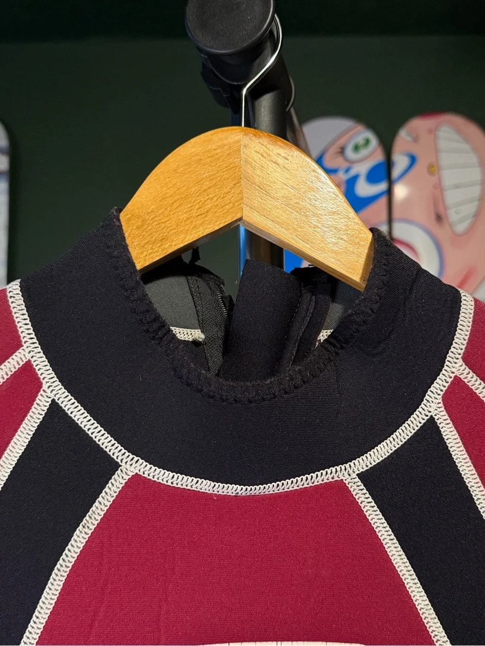 Yamaha WaveRunner Wetsuit Shorty 2mm Burgundy & Black VTG Neoprene Jet Ski